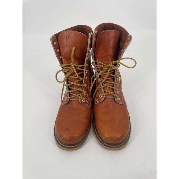 Vintage Dunham Work Boots Korea 6016 Leather Men’s Construction Workman 8.5 EE - Picture 2 of 16